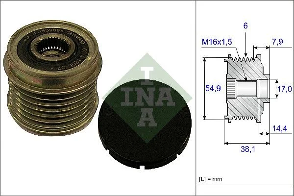Alternator Freewheel Clutch INA 535 0176 10
