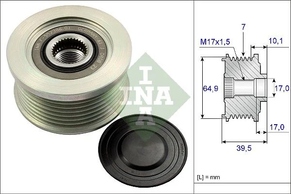 Alternator Freewheel Clutch INA 535 0177 10