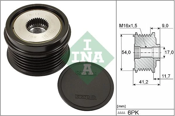 Alternator Freewheel Clutch INA 535019210