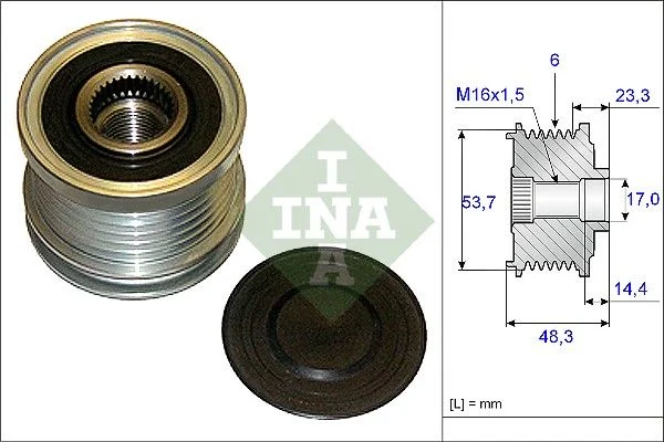 Alternator Freewheel Clutch INA 535 0204 10