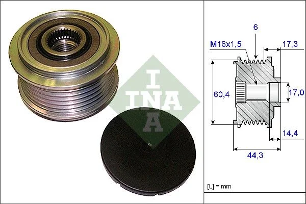 Alternator Freewheel Clutch INA 535 0207 10