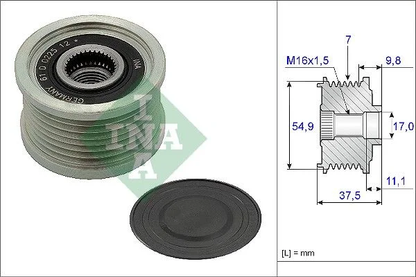 Alternator Freewheel Clutch INA 535 0235 10
