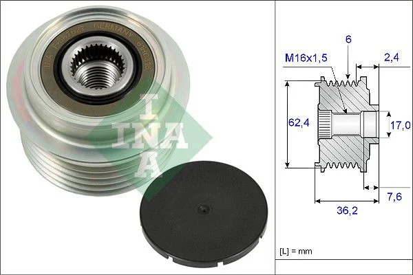 Alternator Freewheel Clutch INA 535 0238 10