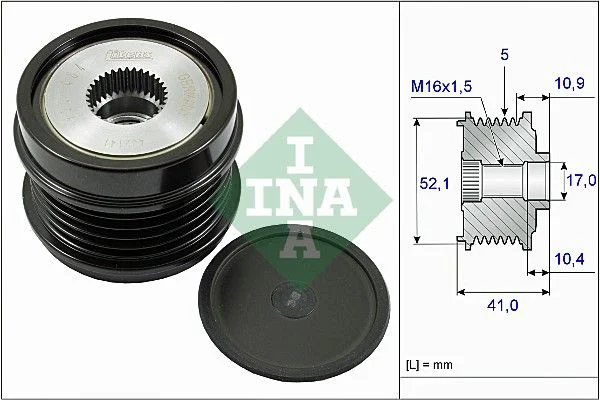 Embraiagem de roda livre, alternador INA 535 0272 10