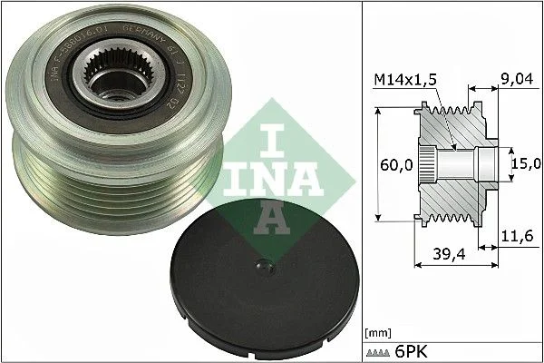 Alternator Freewheel Clutch INA 535 0277 10