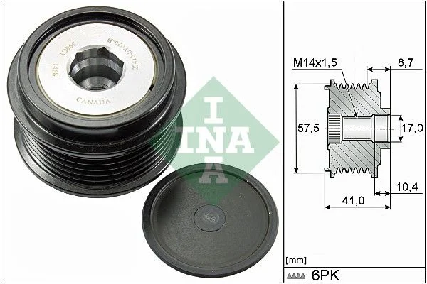 Alternator Freewheel Clutch INA 535 0282 10