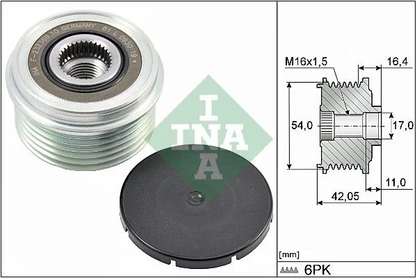 Alternator Freewheel Clutch INA 535 0285 10