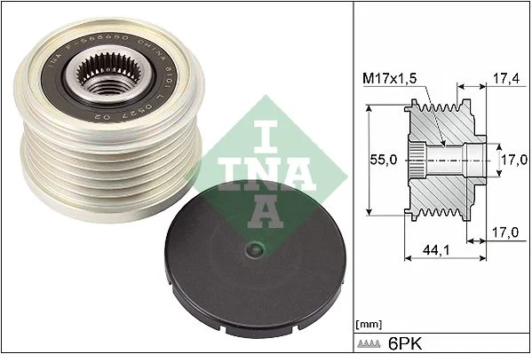 Alternator Freewheel Clutch INA 535 0312 10