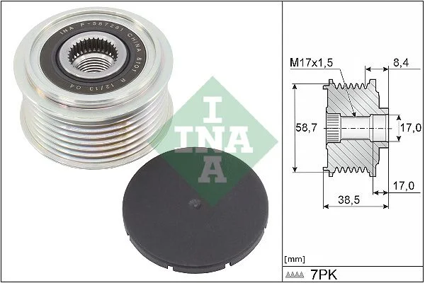 Alternator Freewheel Clutch INA 535 0318 10