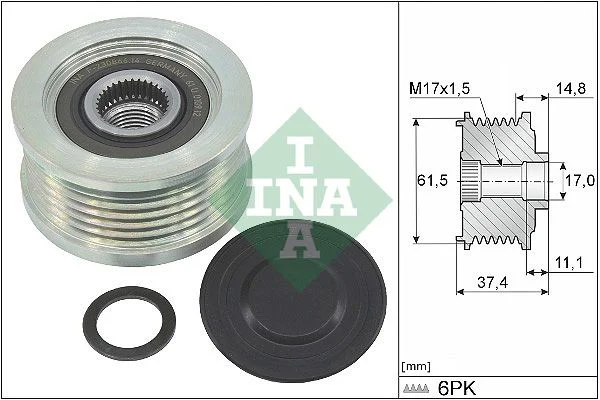 Alternator Freewheel Clutch INA 535 0348 10
