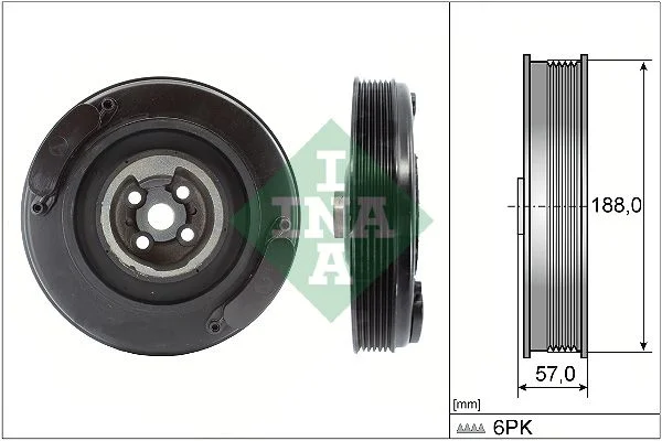 Belt Pulley, crankshaft INA 544 0002 10