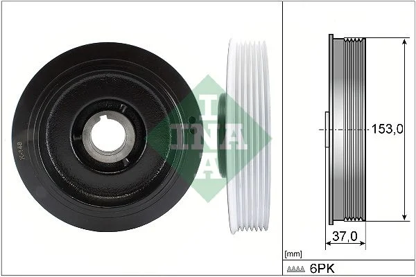 Belt Pulley, crankshaft INA 544 0058 10