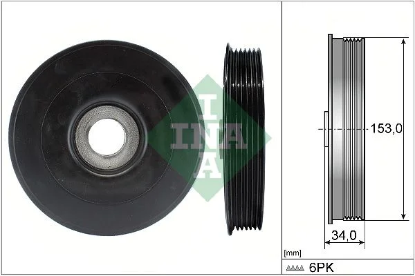 Belt Pulley, crankshaft INA 544 0079 10