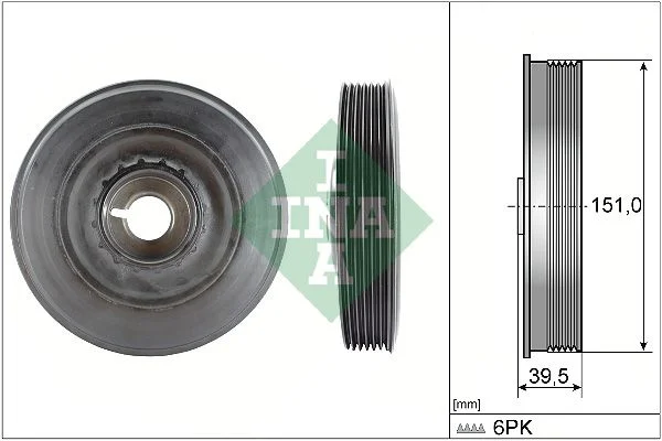 Belt Pulley, crankshaft INA 544 0090 10