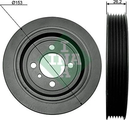 Belt Pulley, crankshaft INA 544009310