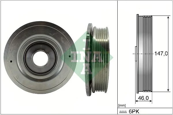 Belt Pulley, crankshaft INA 544009410