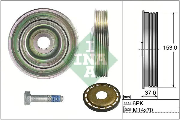 Belt Pulley, crankshaft INA 544 0097 21