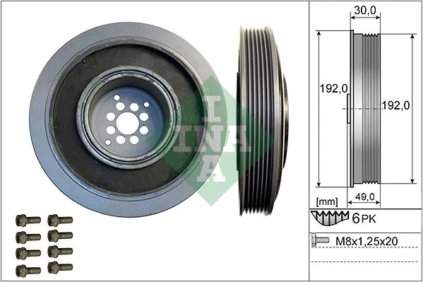 Conjunto de Polias, Cambota INA 544 0102 20