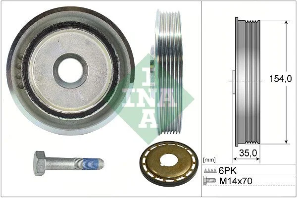 Belt Pulley, crankshaft INA 544 0112 21