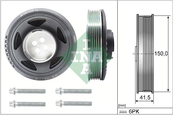 Belt Pulley, crankshaft INA 544 0129 20