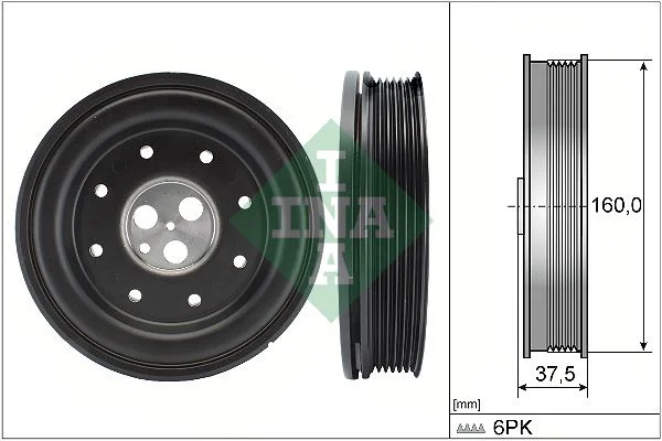 Belt Pulley, crankshaft INA 544 0134 10