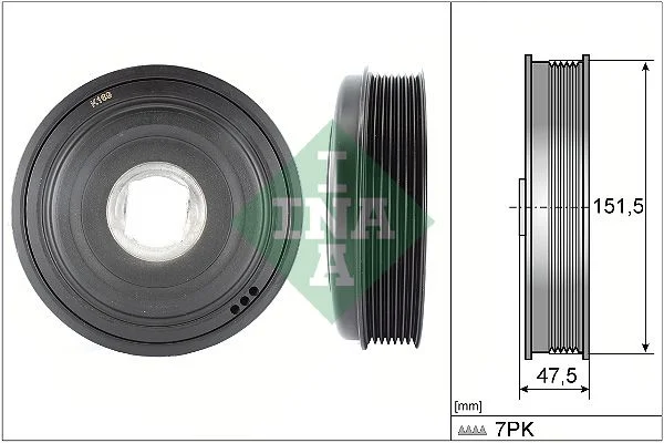 Belt Pulley, crankshaft INA 544013610