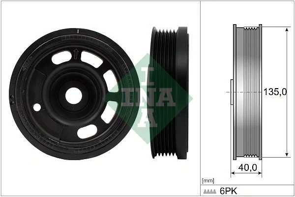 Belt Pulley, crankshaft INA 544 0172 10
