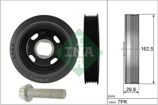 Polia da correia, virabrequim INA 544 0179 20