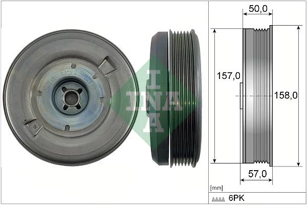 Belt Pulley, crankshaft INA 544051310