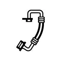High/Low-pressure Line, air conditioning NRF 400098