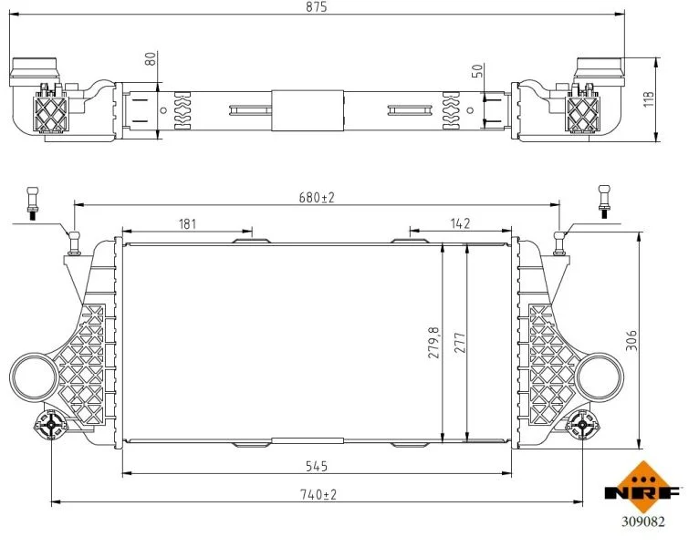 Intercooler NRF 309082