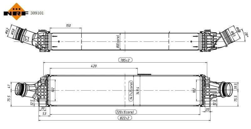 Intercooler NRF 309101