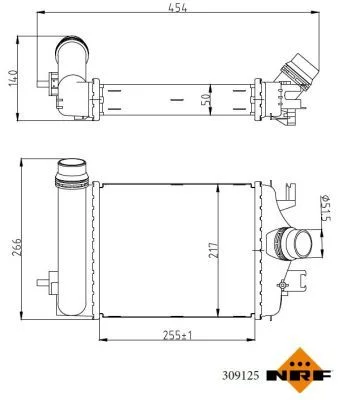 Intercooler NRF 309125