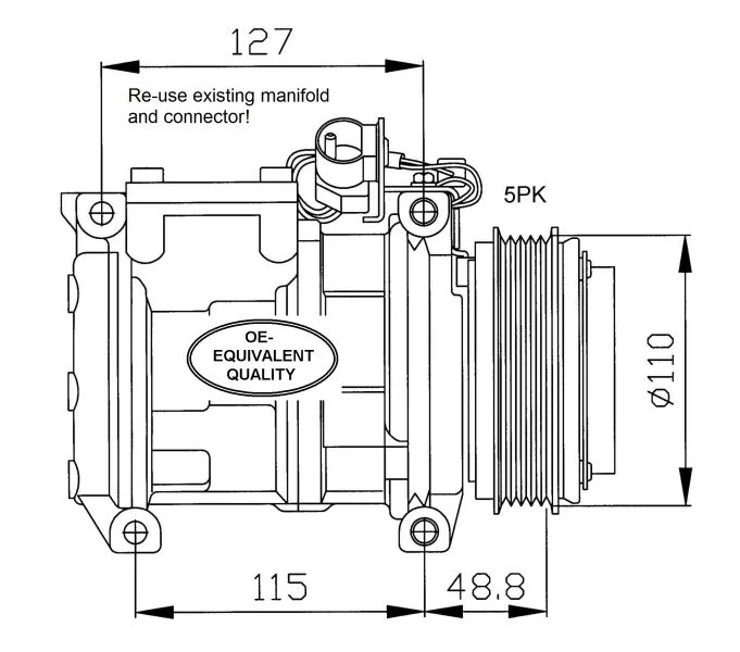 Compressor, ar condicionado NRF 32048