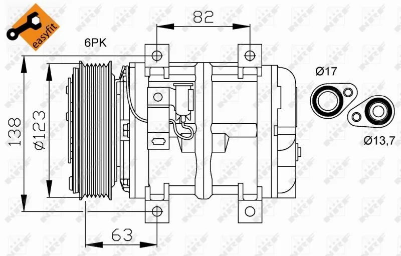 Compressor, ar condicionado NRF 32112