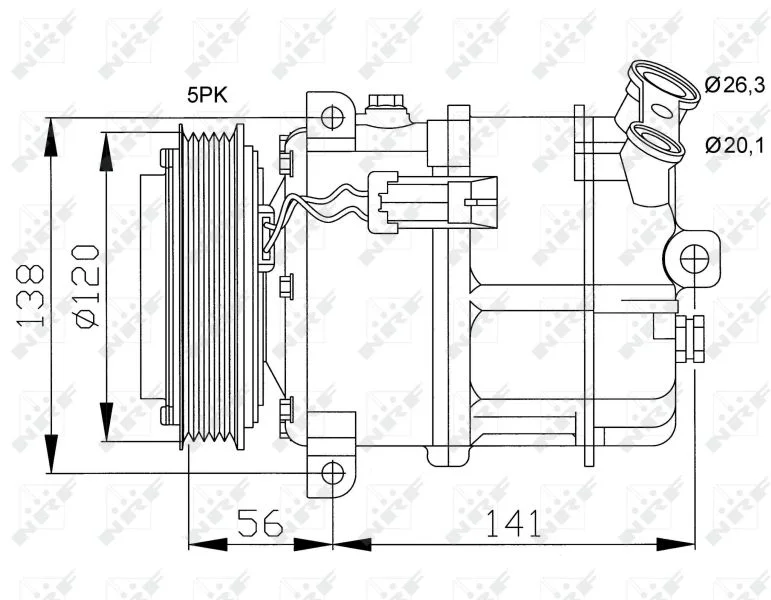 Compressor, ar condicionado NRF 32117