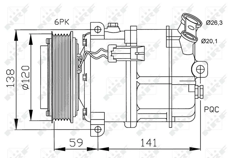 Compressor, ar condicionado NRF 32191
