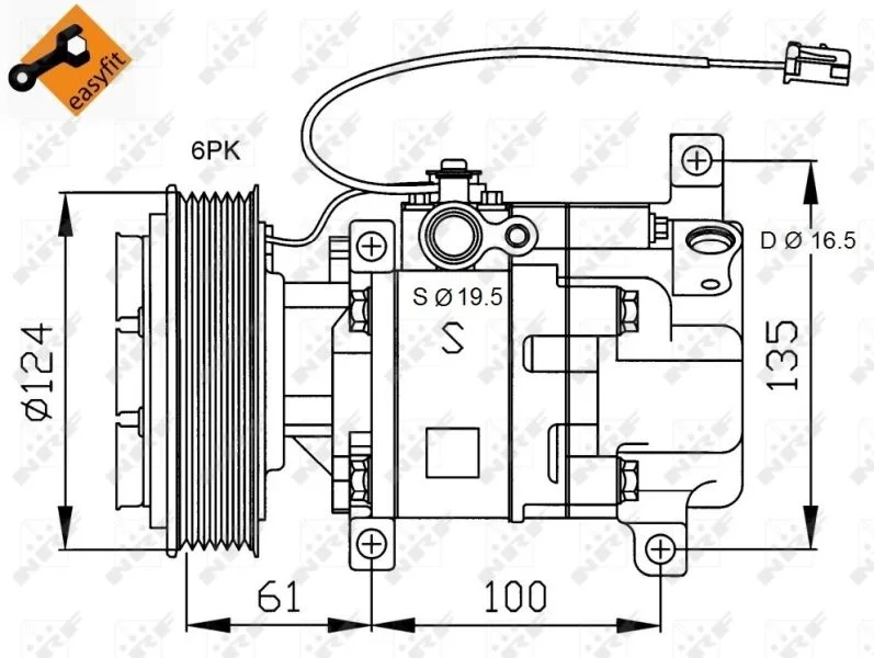 Compressor, ar condicionado NRF 32233