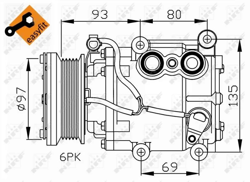 Compressor, ar condicionado NRF 32247