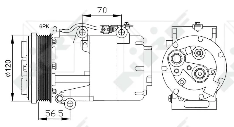 Compressor, ar condicionado NRF 32250