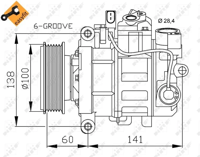 Compressor, ar condicionado NRF 32263