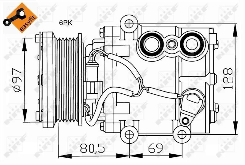Compressor, ar condicionado NRF 32401