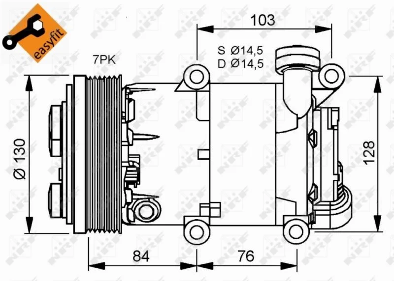Compressor, ar condicionado NRF 32410