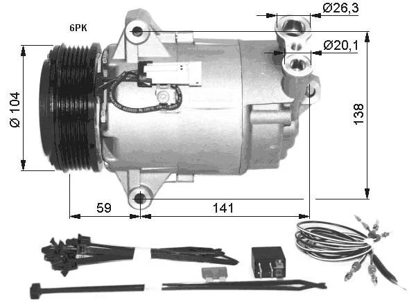 Compressor, ar condicionado NRF 32427