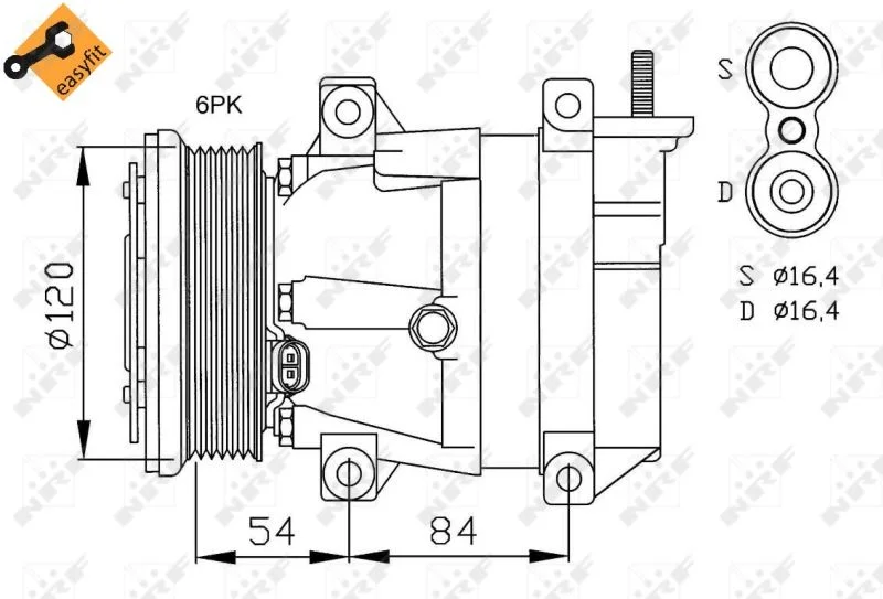 Compressor, ar condicionado NRF 32484