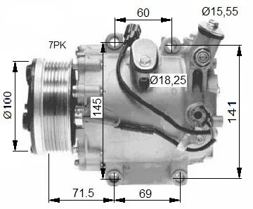 Compressor, ar condicionado NRF 32491