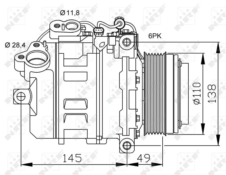 Compressor, ar condicionado NRF 32533