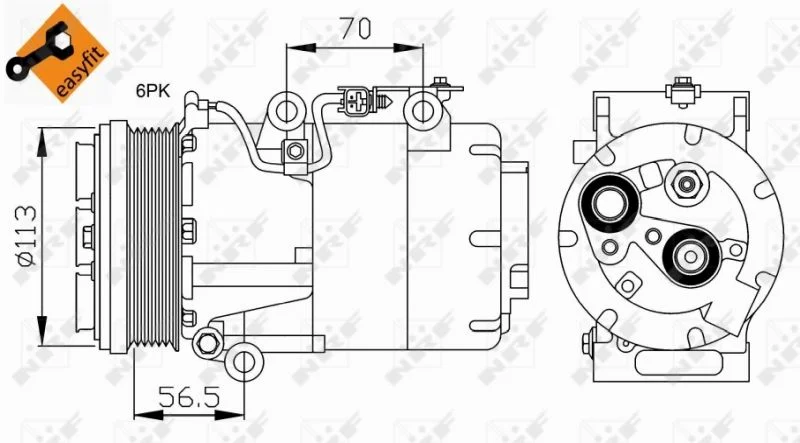 Compressor, ar condicionado NRF 32722