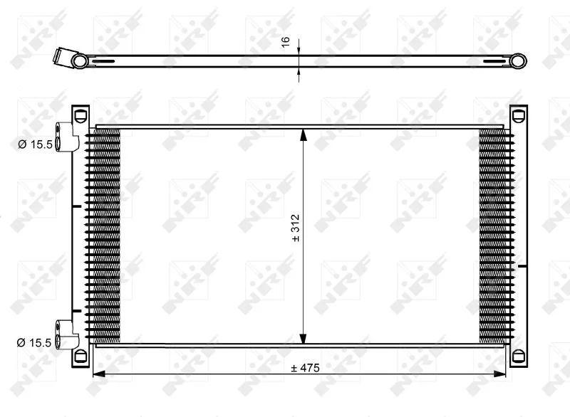 Condenser, air conditioning NRF 35490
