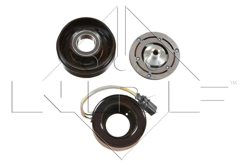 Embraiagem magnética, compressor de ar condicionado NRF 380014